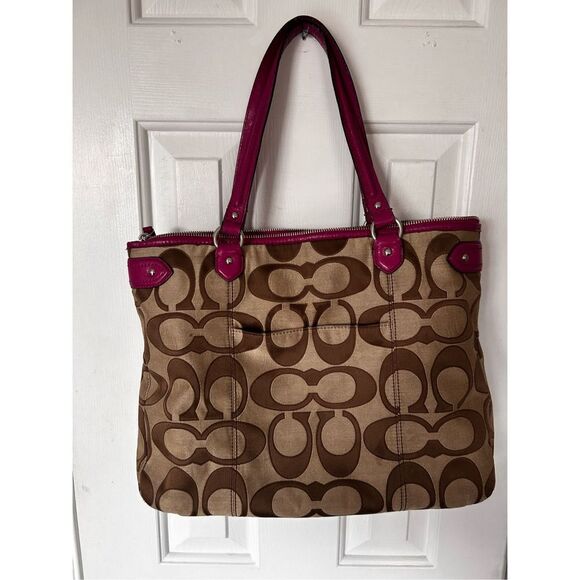 Coach Daisy Signature Emma Tote Handbag - Picture 6 of 7